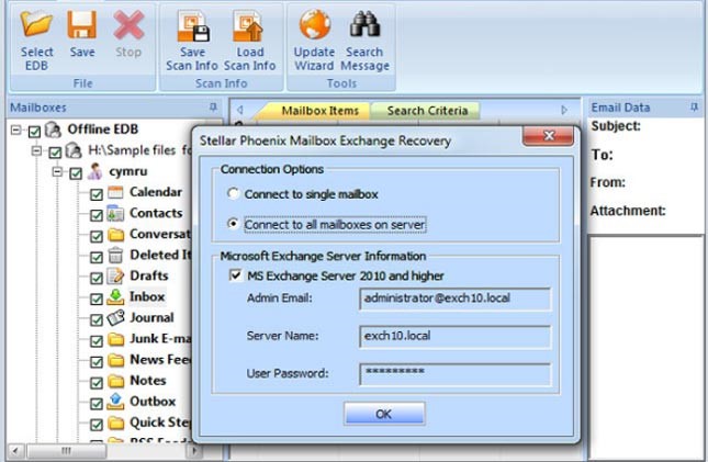 Stellar-Phoenix-Mailbox-Exchange-Recovery-connect-exchange-server.